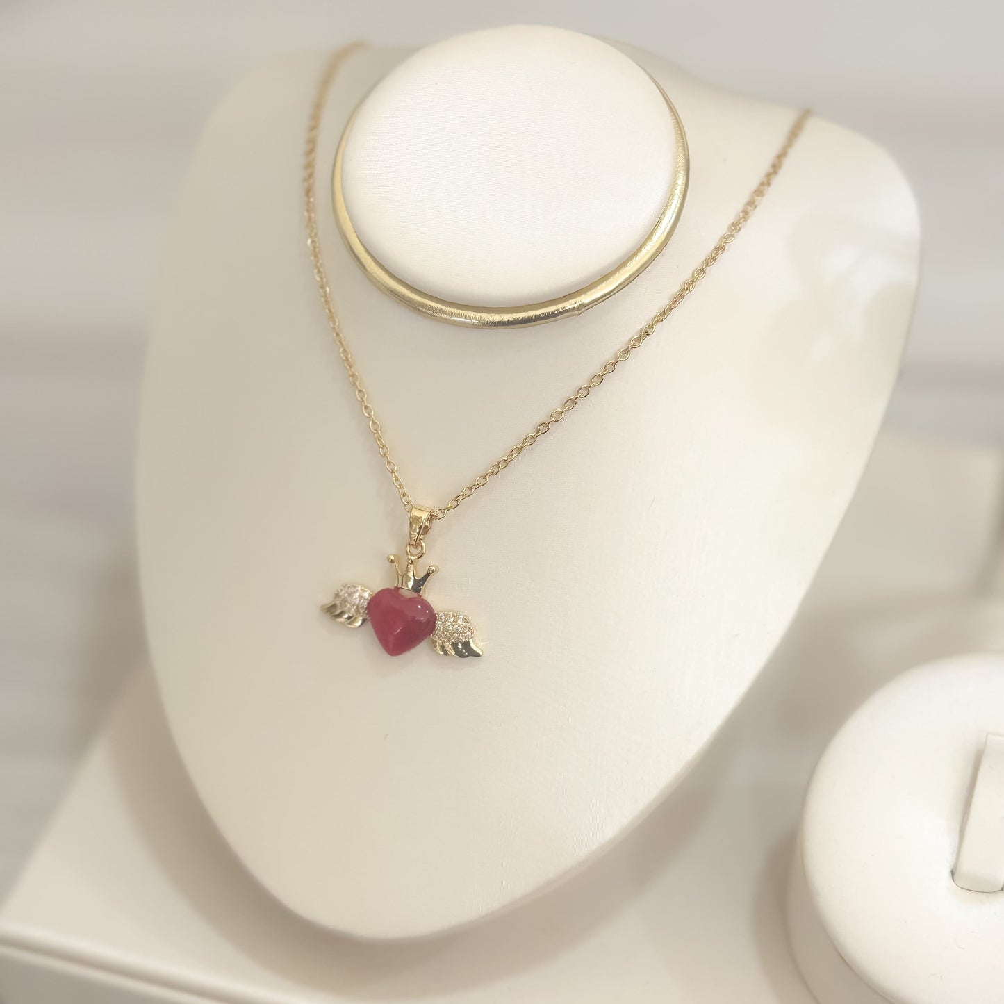 Cadena Alas Corazon