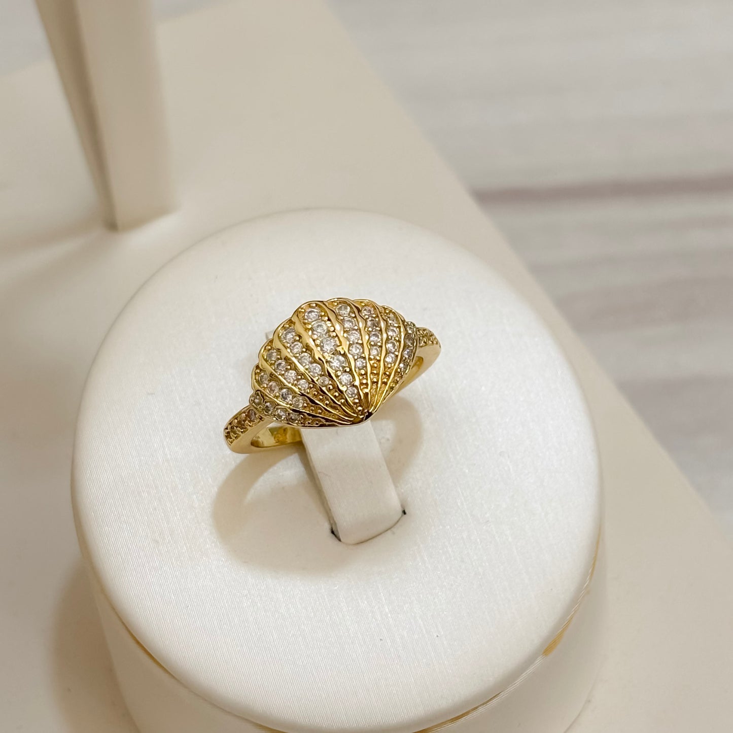 Anillo Concha De Mar Microcircon