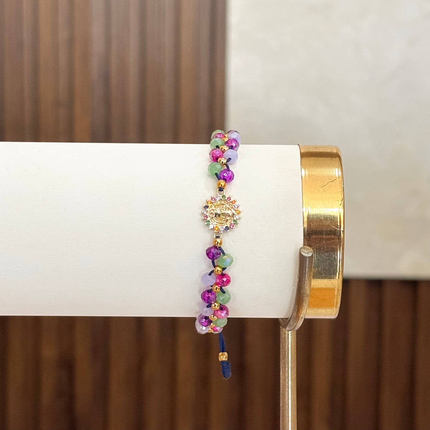 Pulsera San Benito Tejido Murano