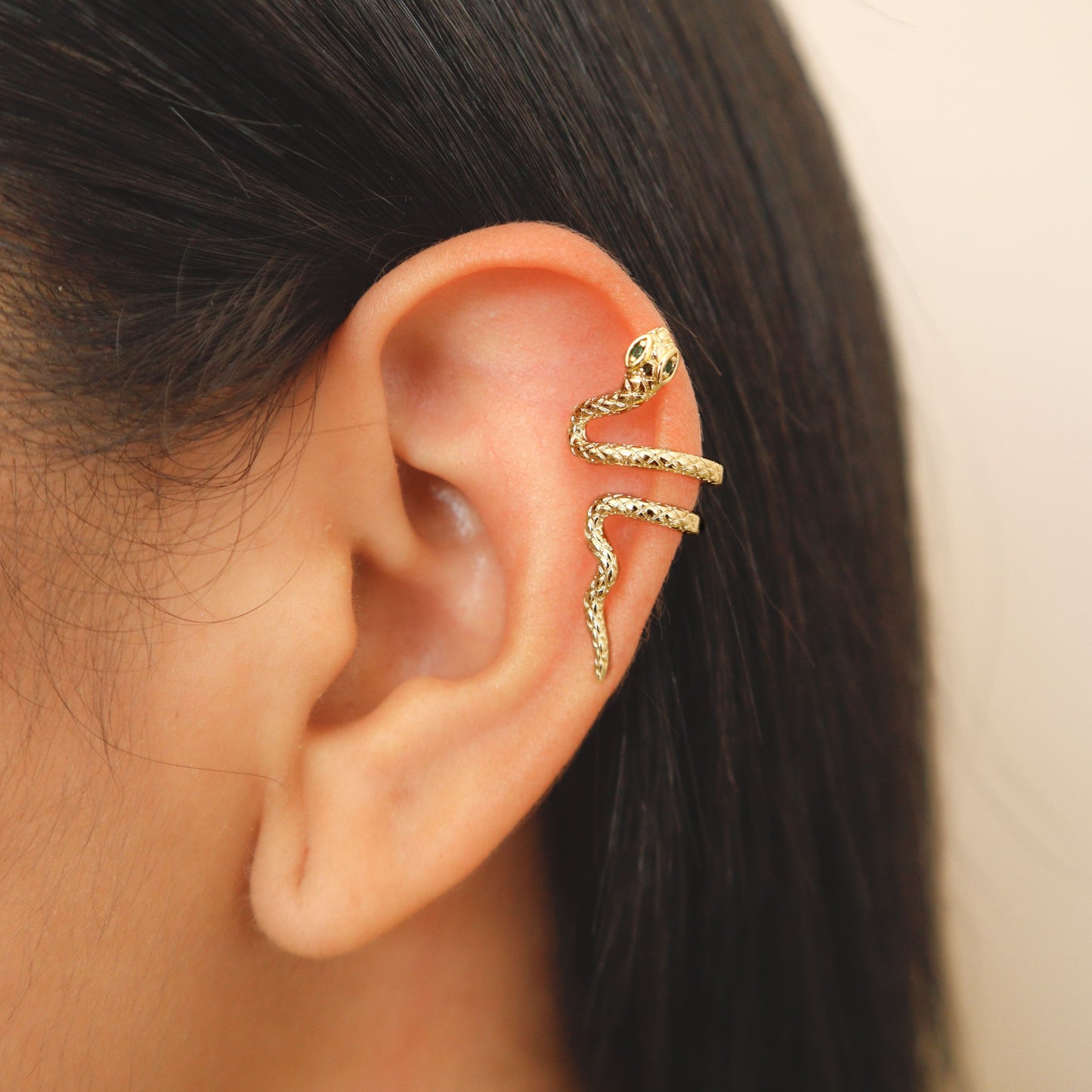 Earcuff Serpiente Textura