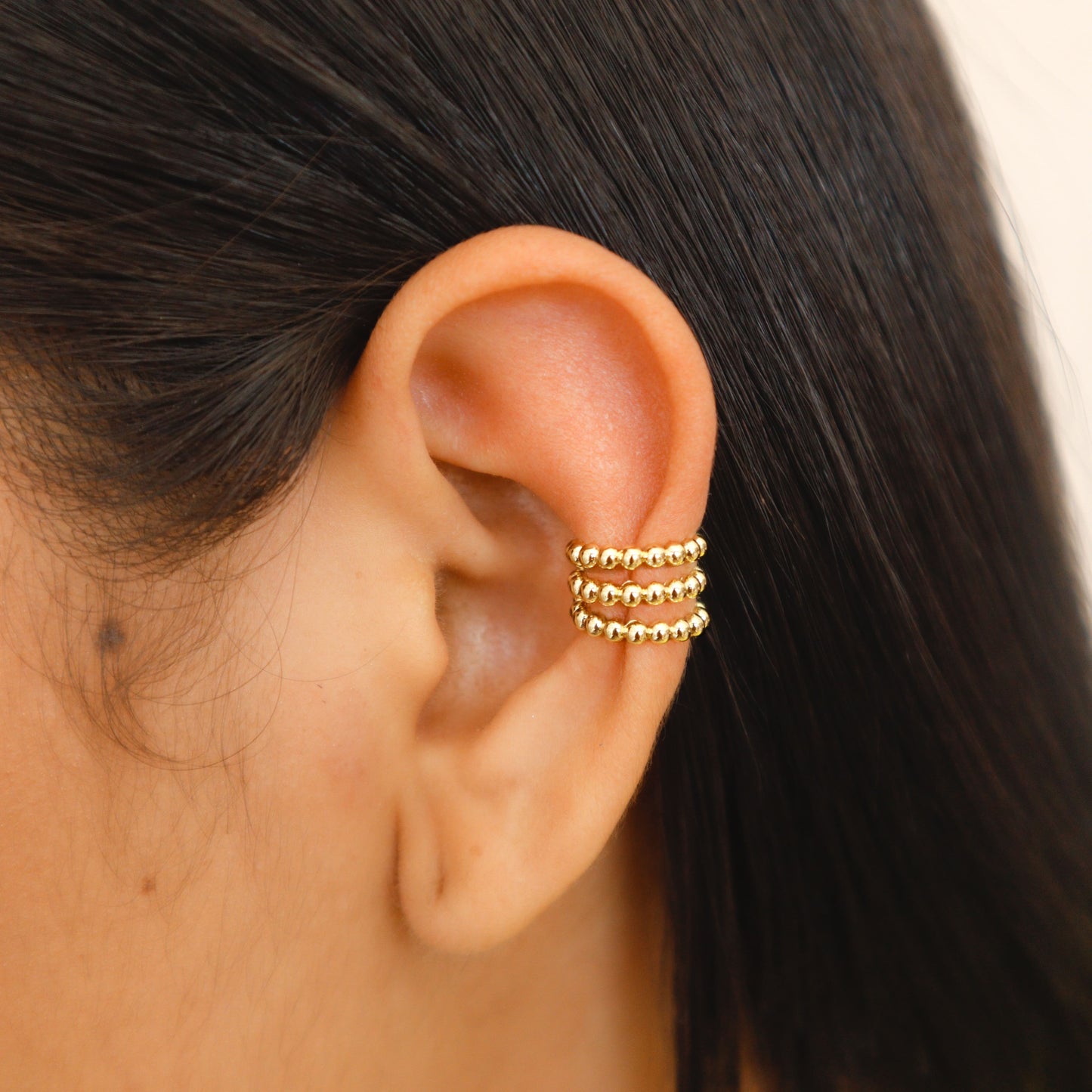 Earcuff 3 Líneas Balines