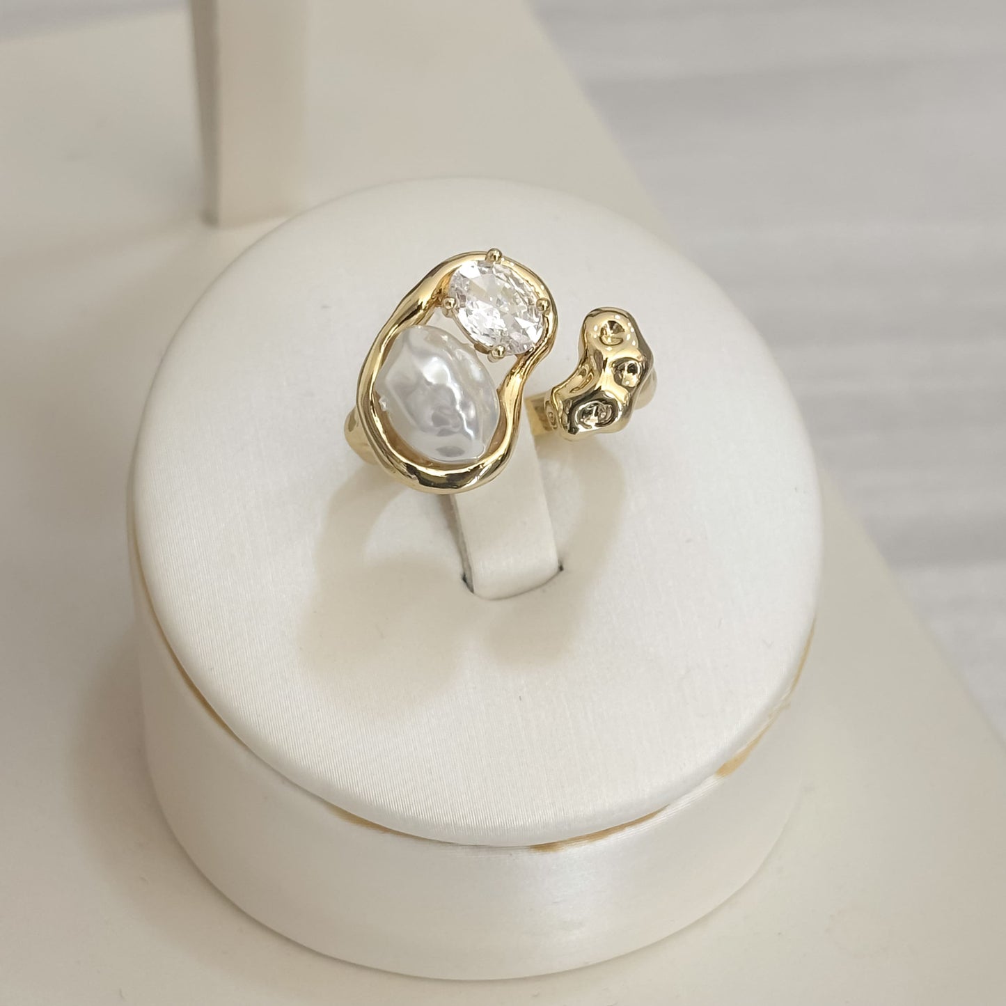 Anillo Dos Puntas Irregular