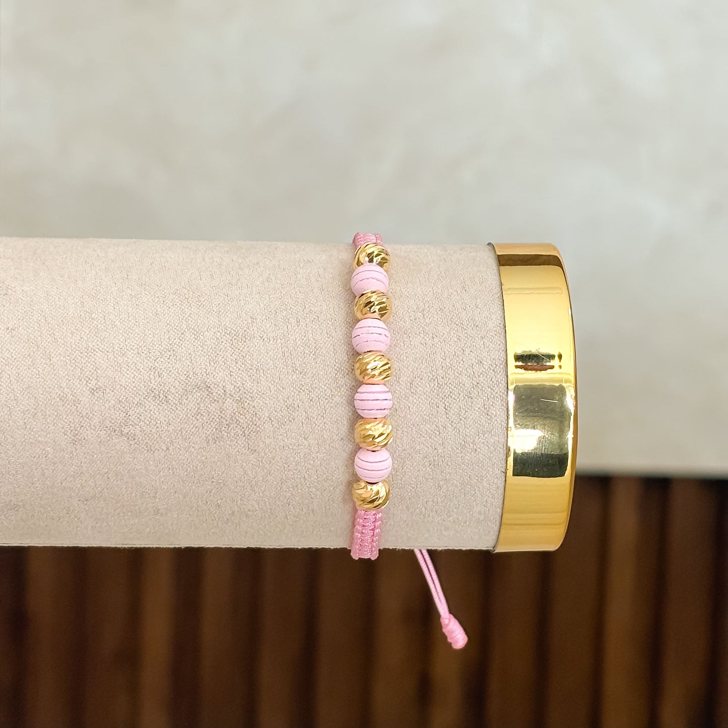 Pulsera Neopreno Balin Diamantado Pink