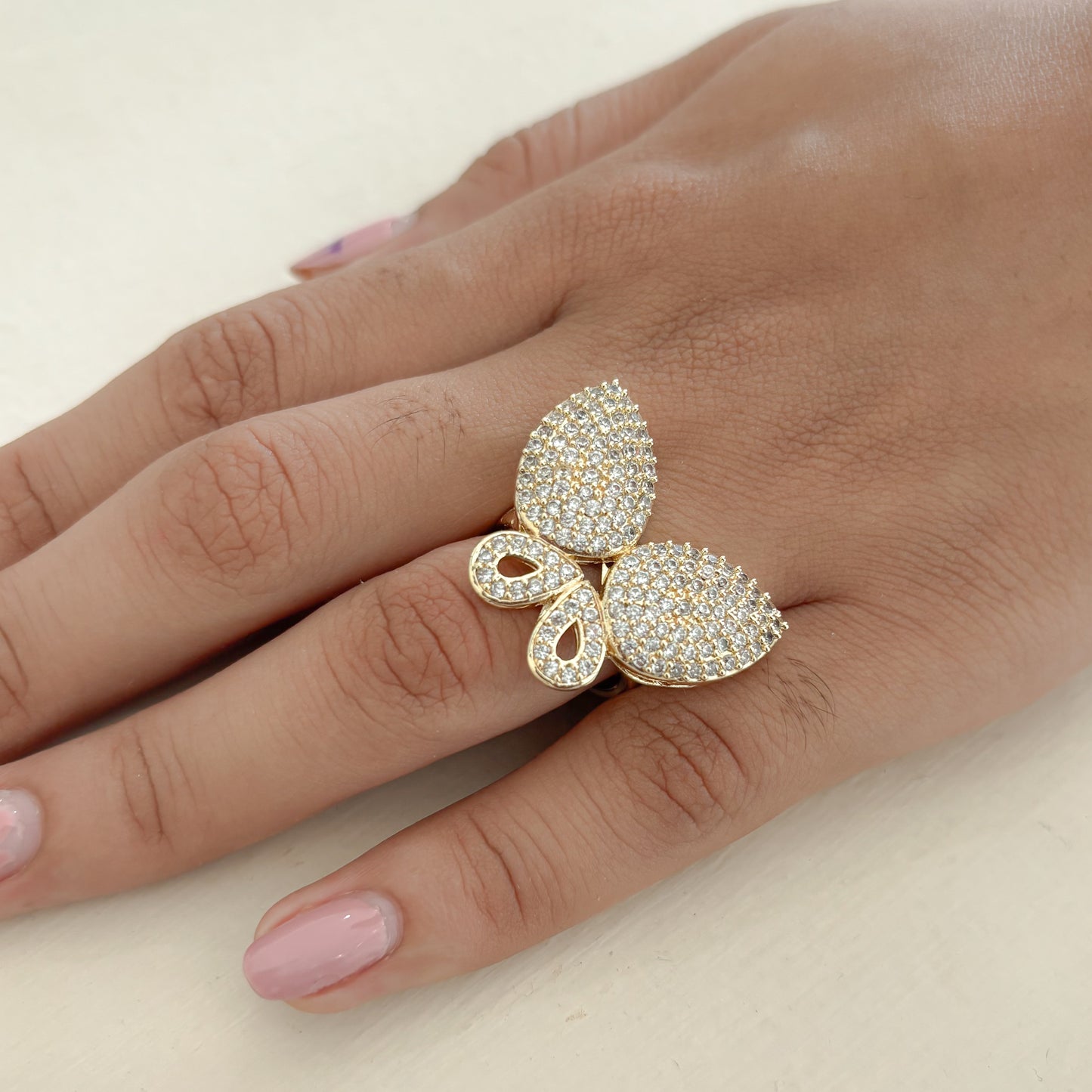 Anillo Mariposa Microcircones Maxi