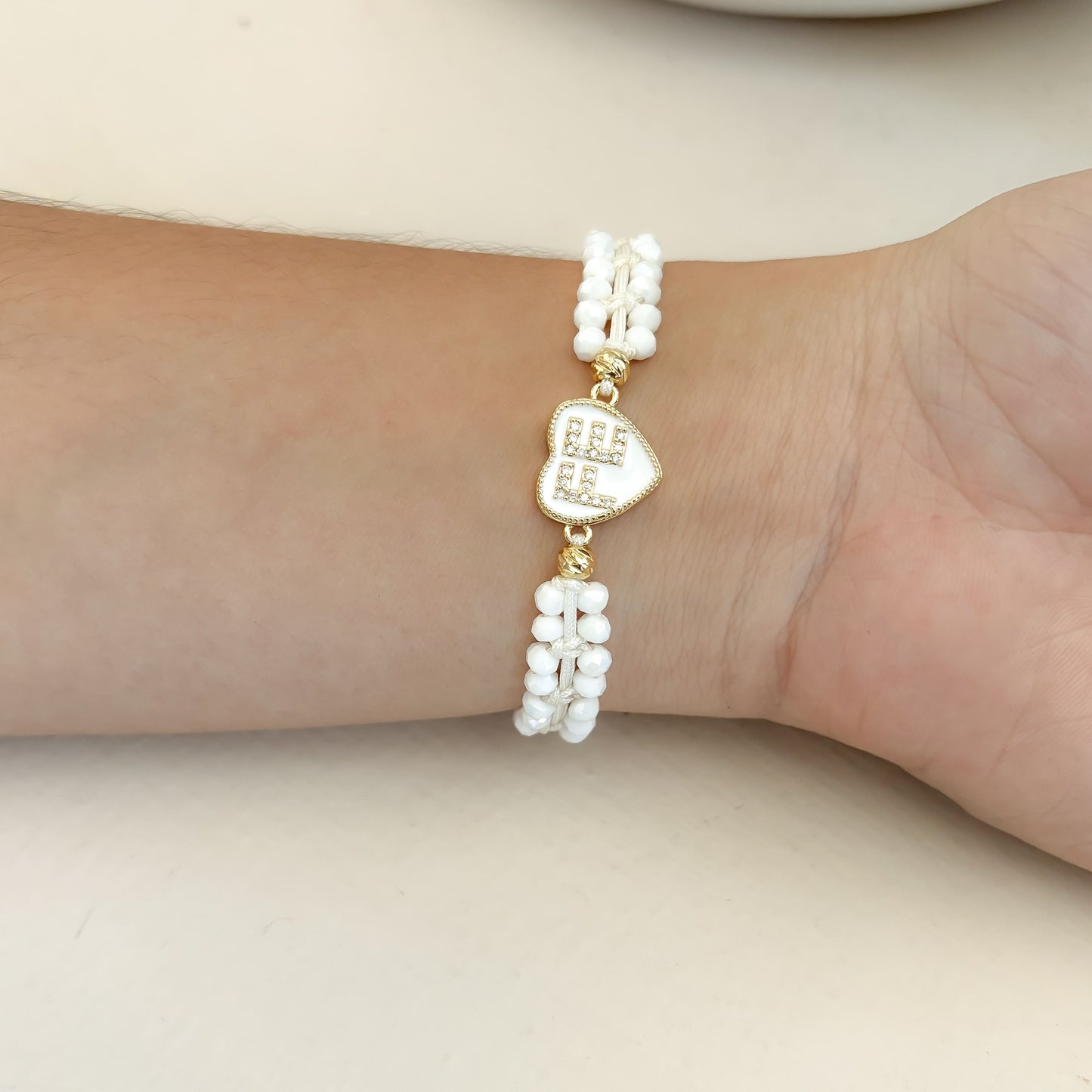Pulsera Fe Doble Carril Murano