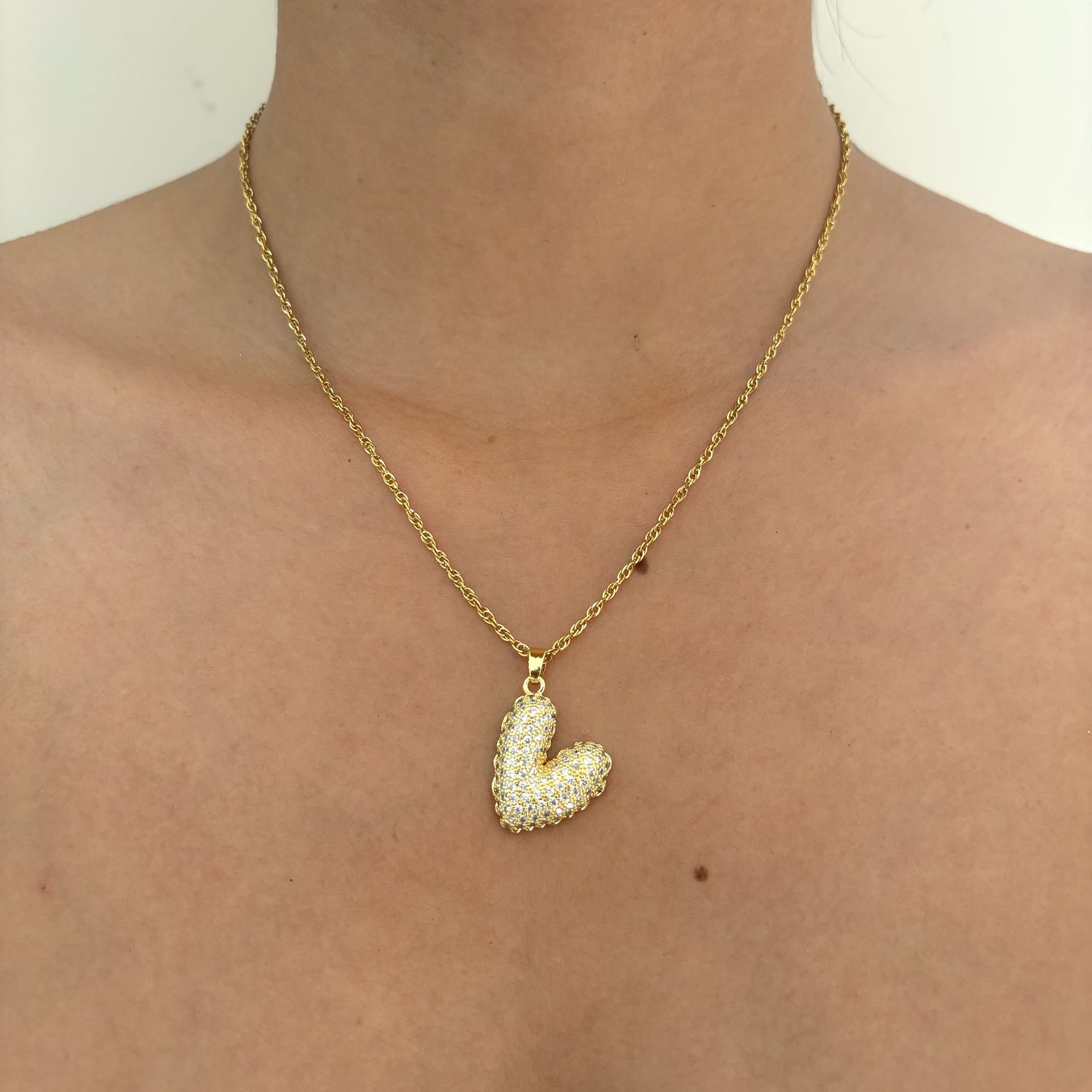 Cadena Corazon Microcircon Candy