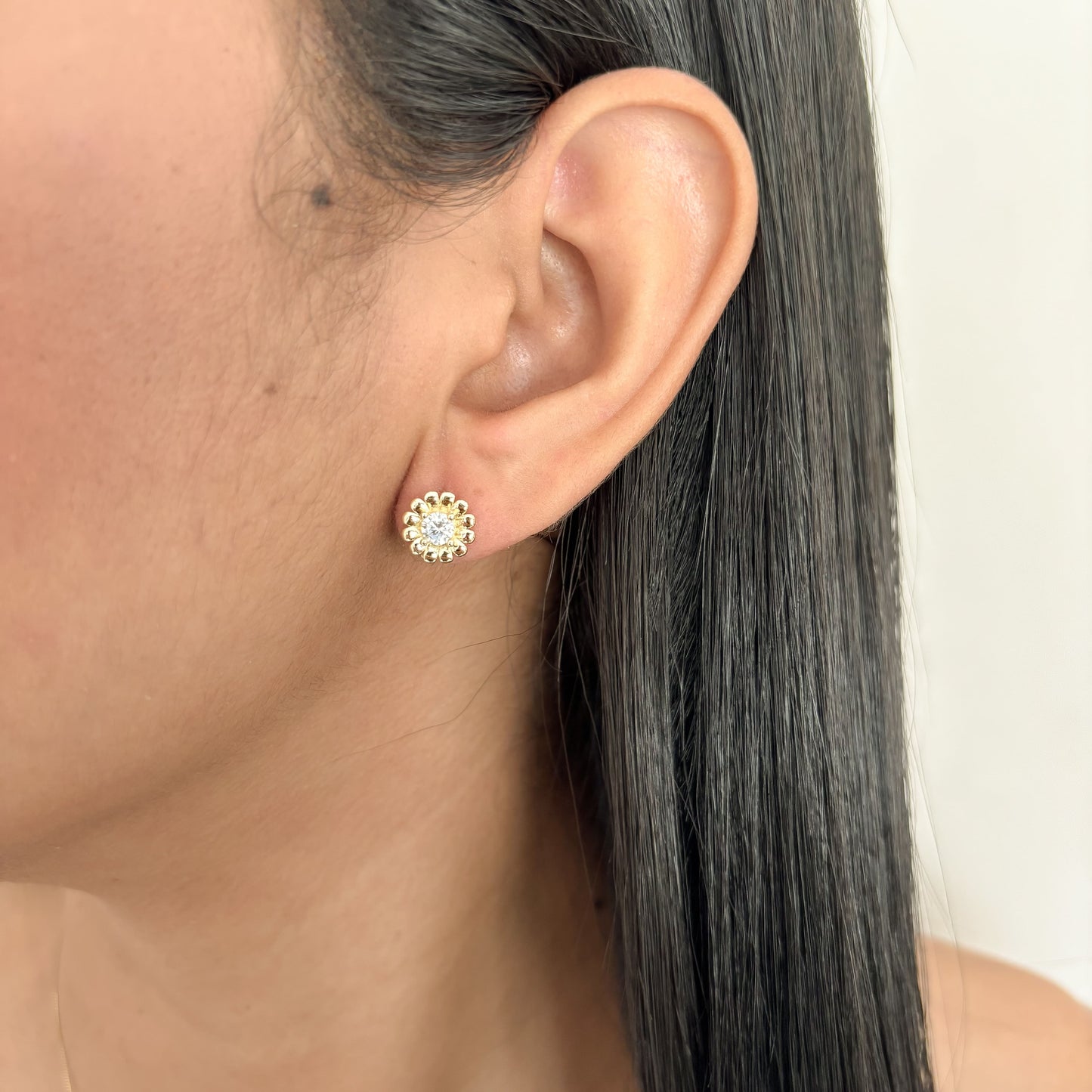 Topos Flor Mini Con Cristal