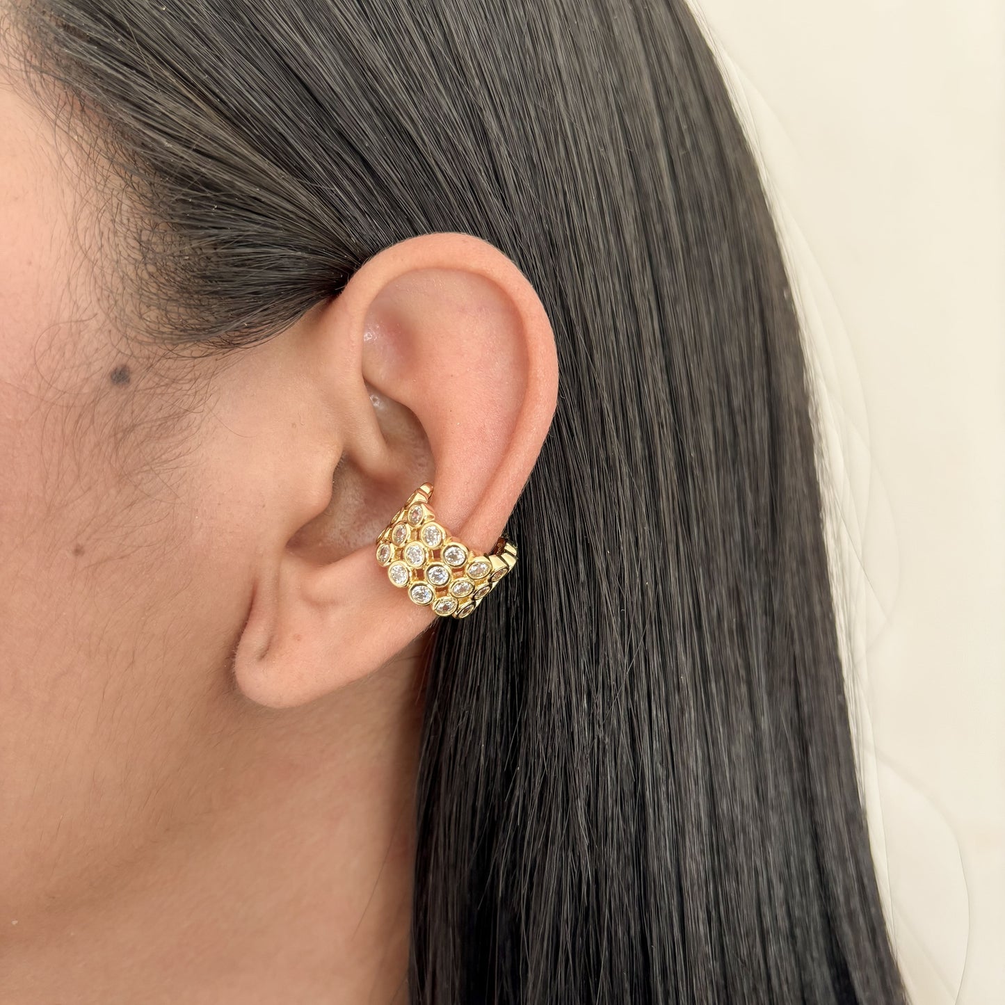 Earcuff Circon 3 Carriles