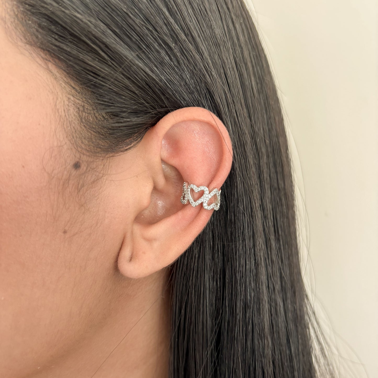 Earcuff Multicorazon