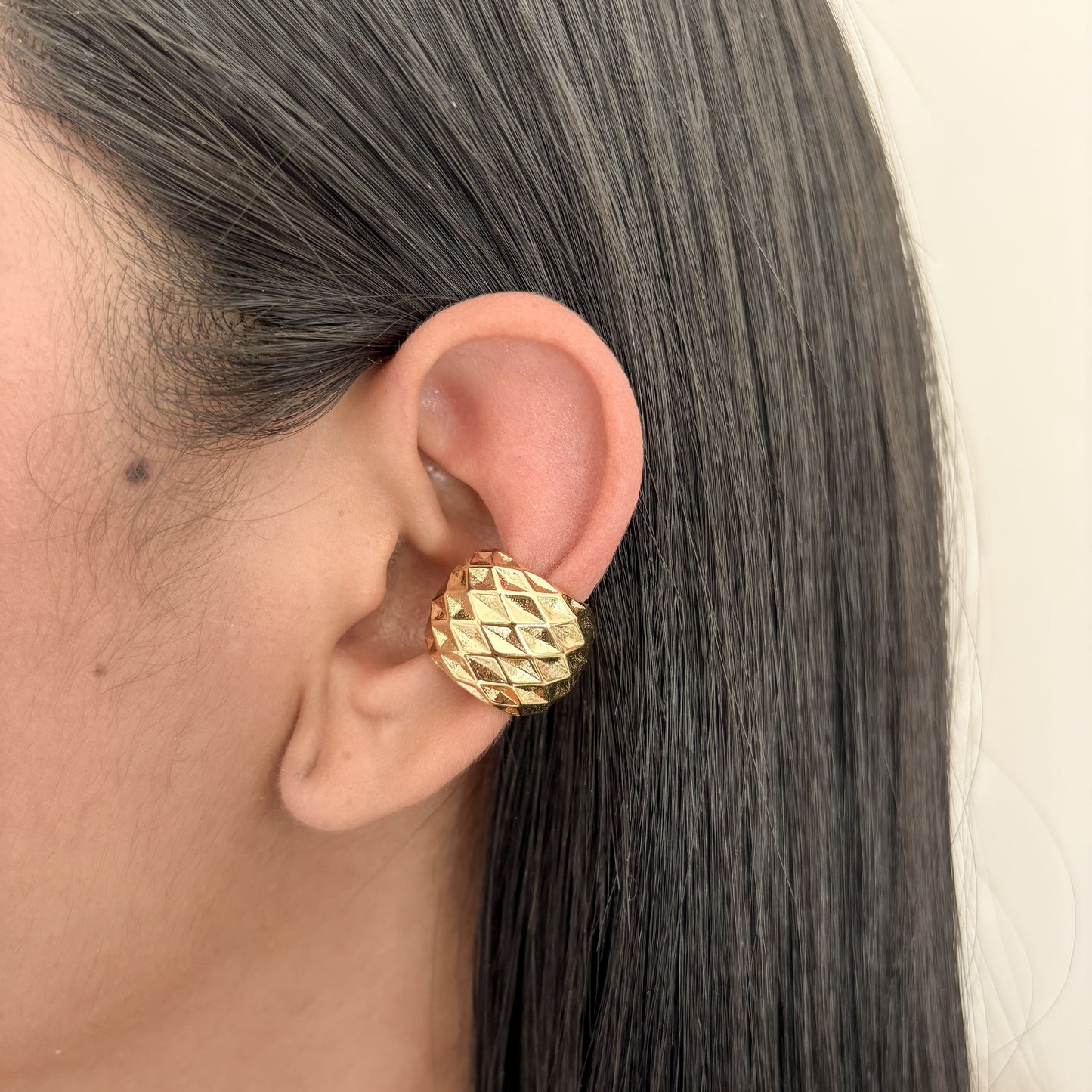 Earcuff Maxi Espejo Diamante