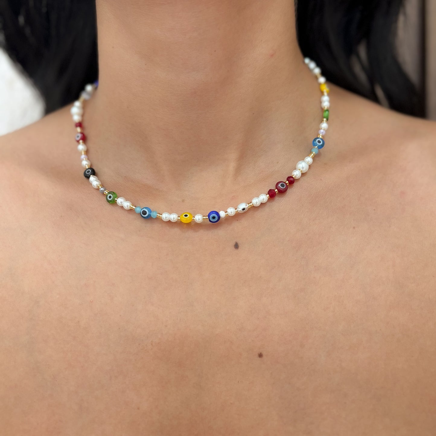 Choker Multi Ojo Turco