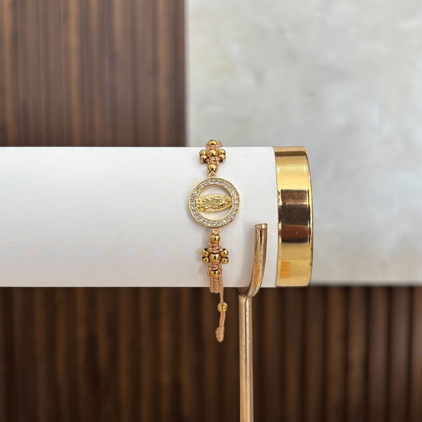 Pulsera Virgen de Guadalupe Balin en Flor