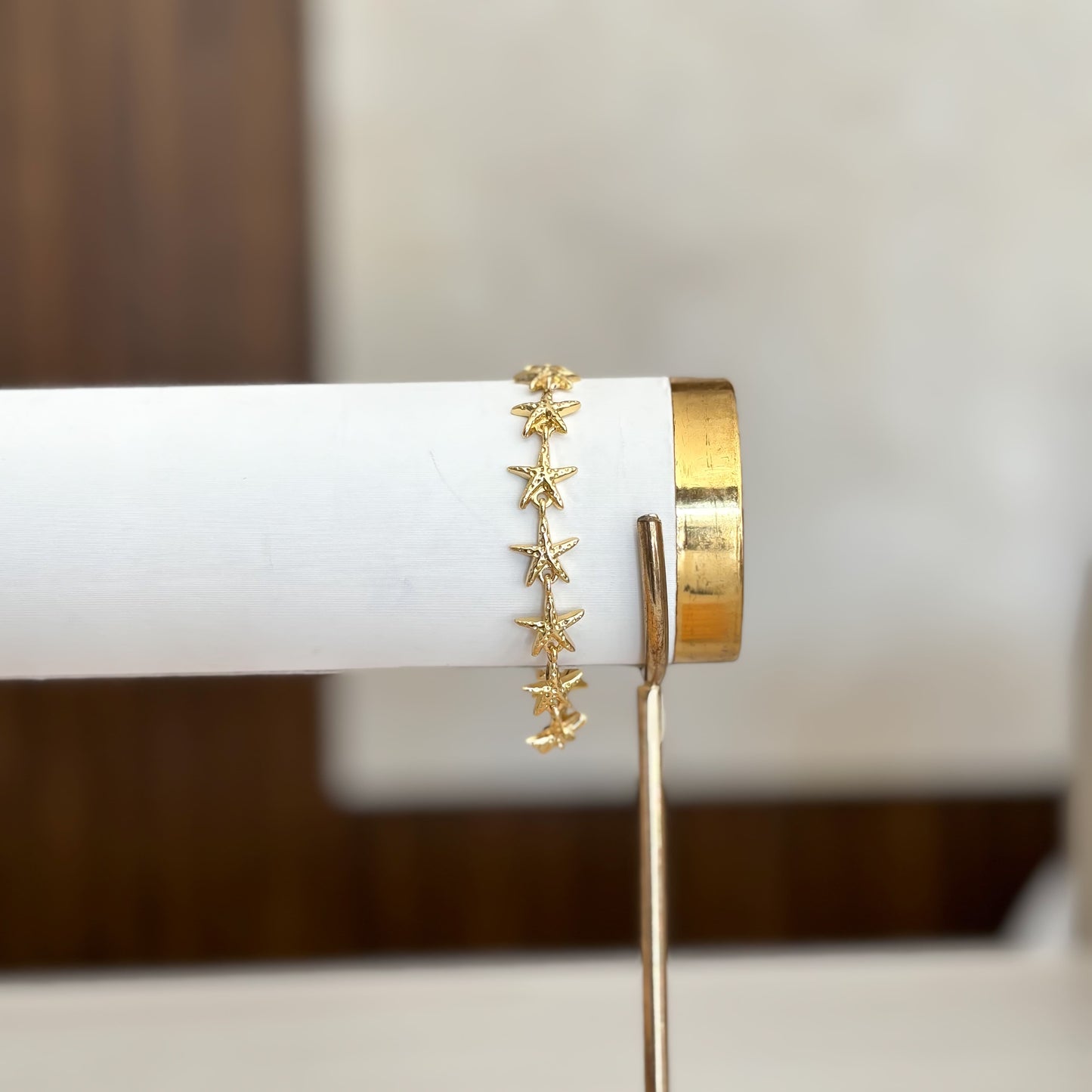 Pulsera Estrella de Mar Rodinada Texturizada