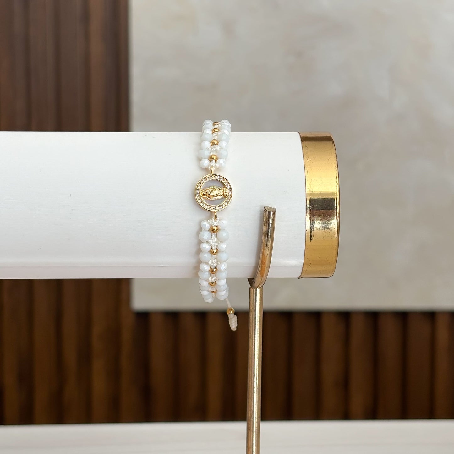 Pulsera Virgen de Guadalupe Nacar Carril Murano