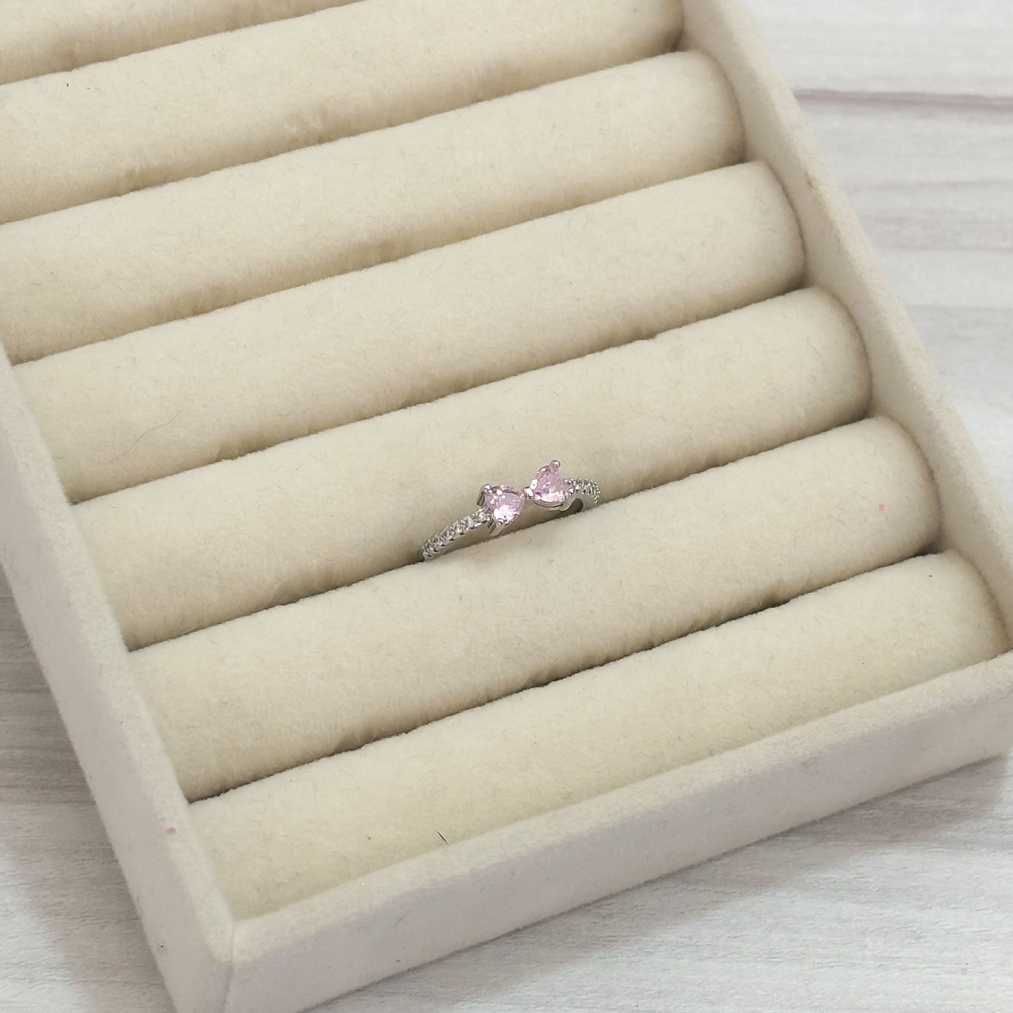 Anillo Corazon Doble