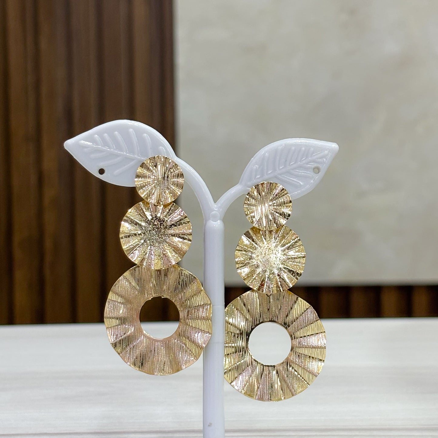 Topos Círculos Colgantes Bronce