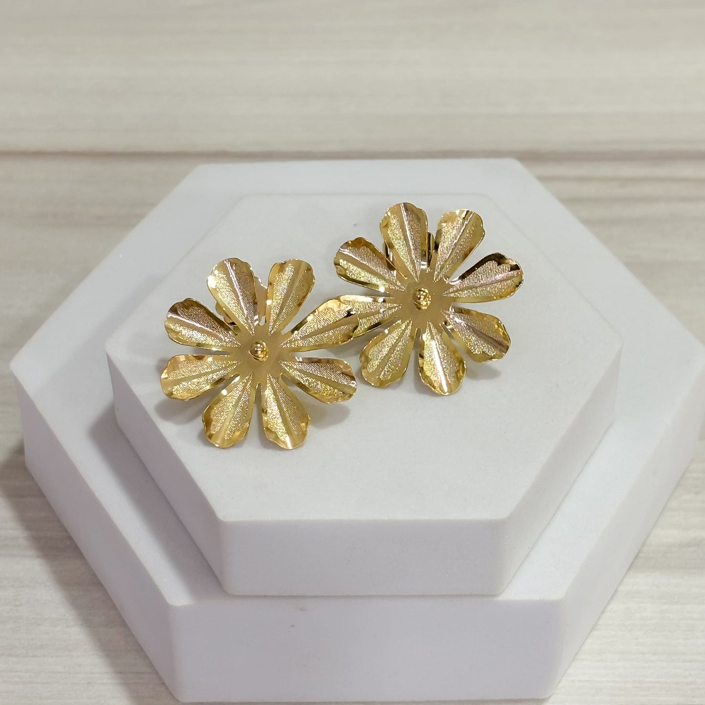 Topos Flor de 8 Petalos Bronce