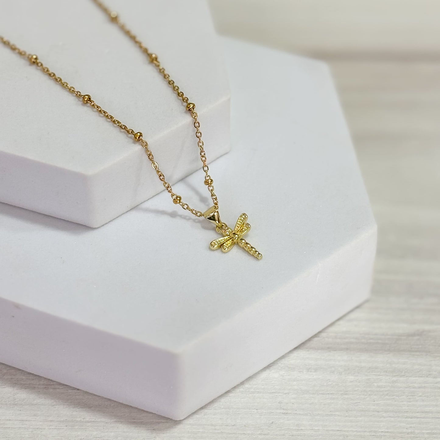 Cadena Libelula Rodinada Lisa