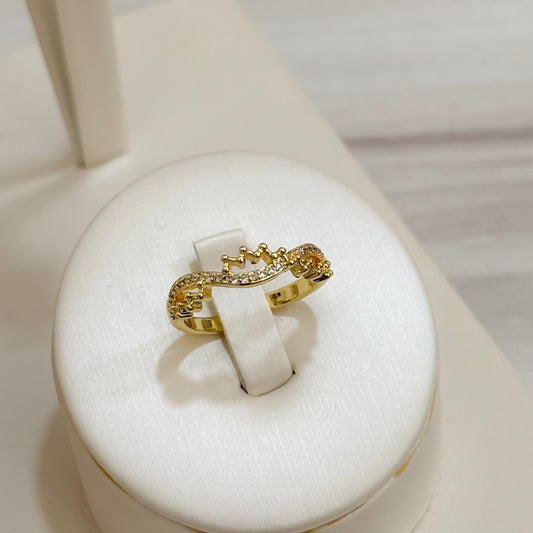 Anillo Entrelazos Combinado