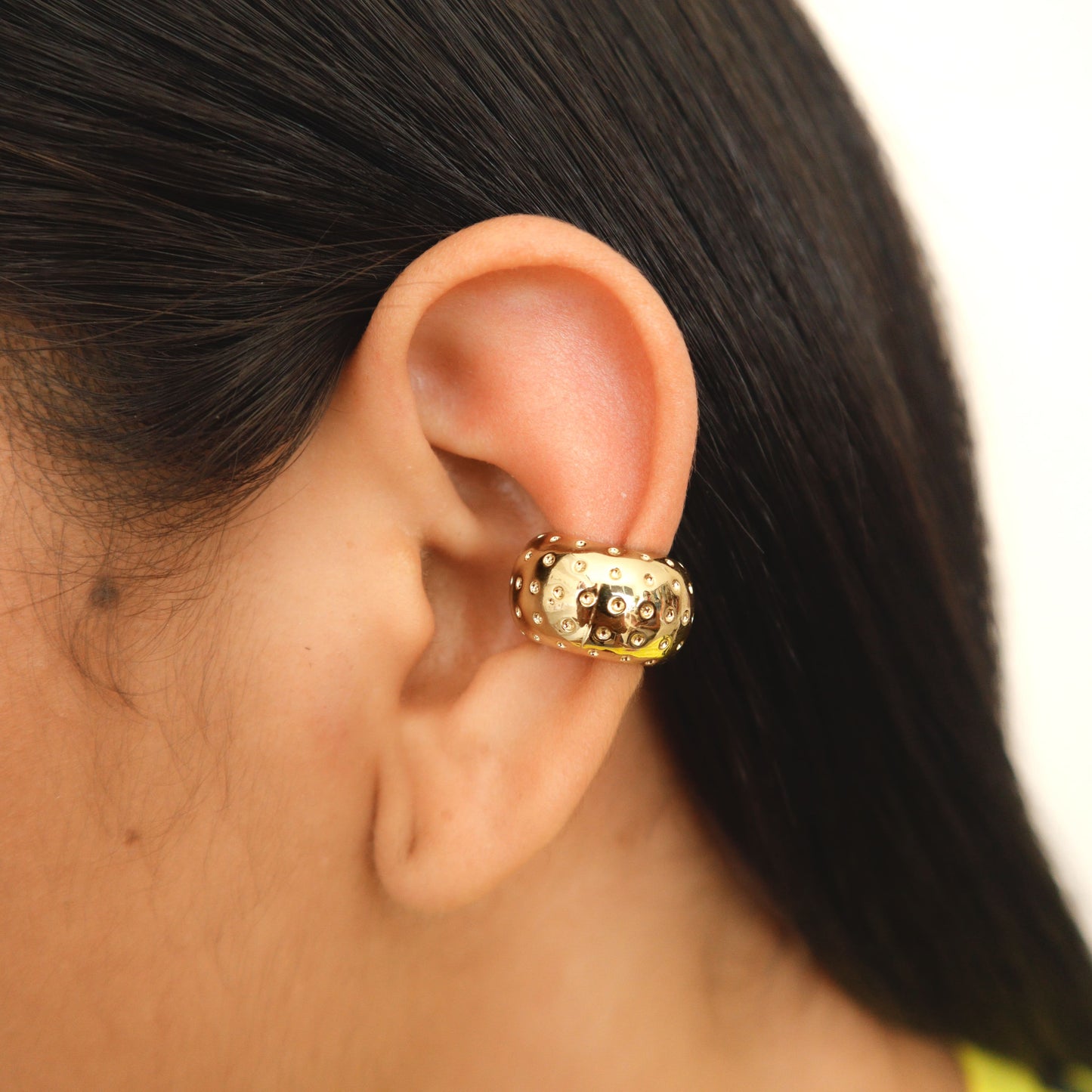Earcuff Espejo Puntos Circon