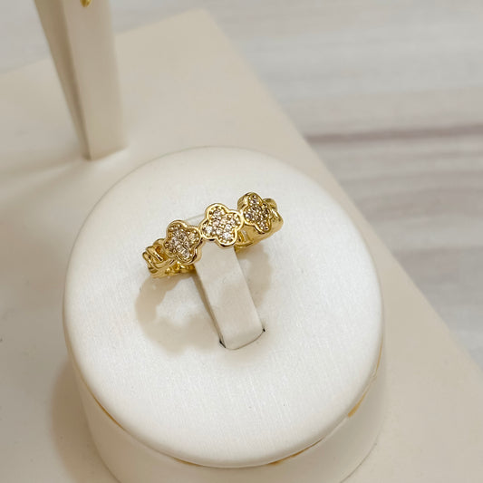 Anillo Trebol Continuo Y Cartier