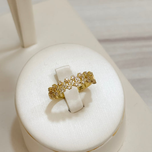 Anillo Flor Microcircones Continua