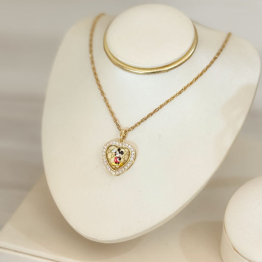 Cadena Corazon Mickey Mouse