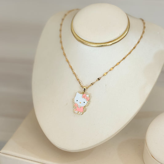 Cadena Hello Kitty Rosa