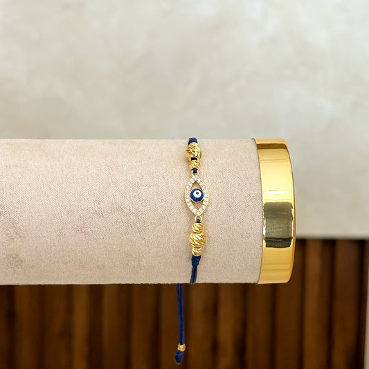 Pulsera Ojo Turco Azul Nudo