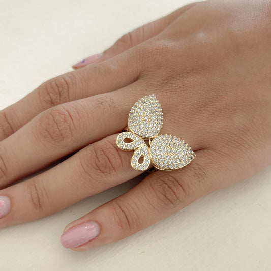 Anillo Mariposa Microcircones Maxi