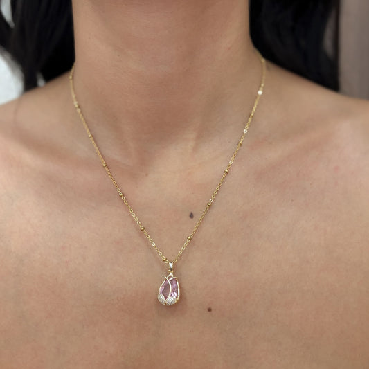 Cadena tulipán rosa