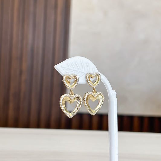 Topos Doble Corazon Colgante