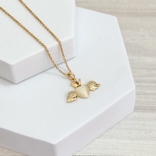 Cadena Alas Corazon