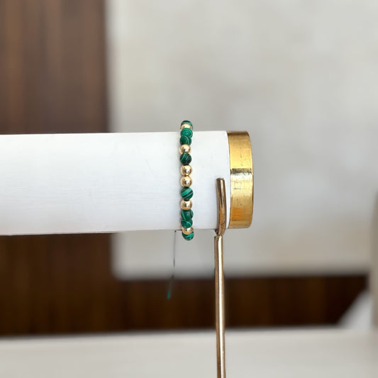 Pulsera Malaquita 6 Deseos