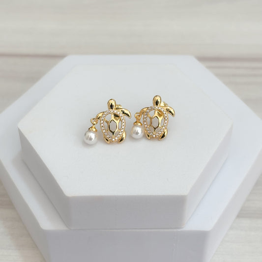 Topos Tortuga Perla Colgante