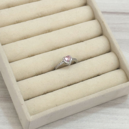 Anillo Corazon Cristal Compromiso