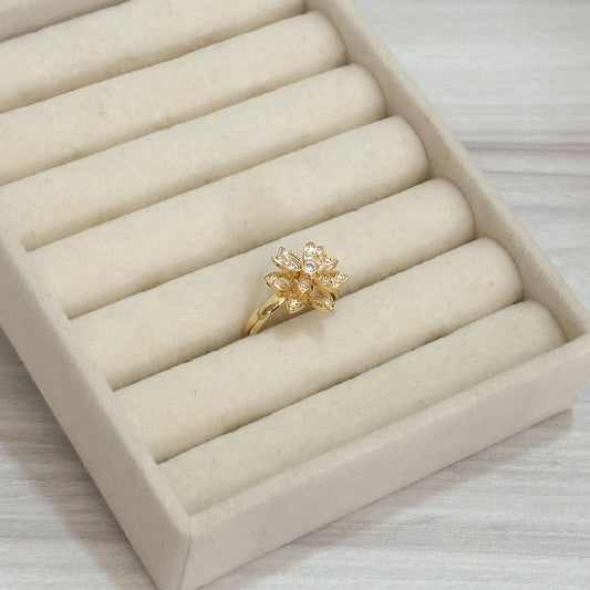 Anillo Flor 4 Hojas Antiestres