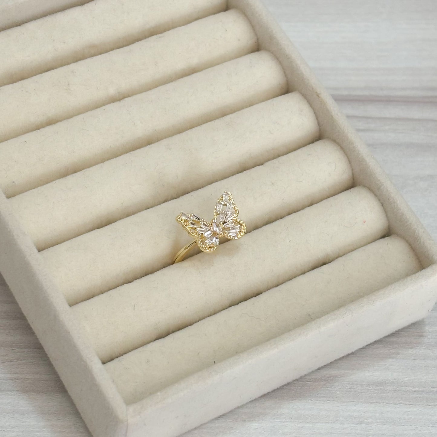 Anillo Mariposa Cristal