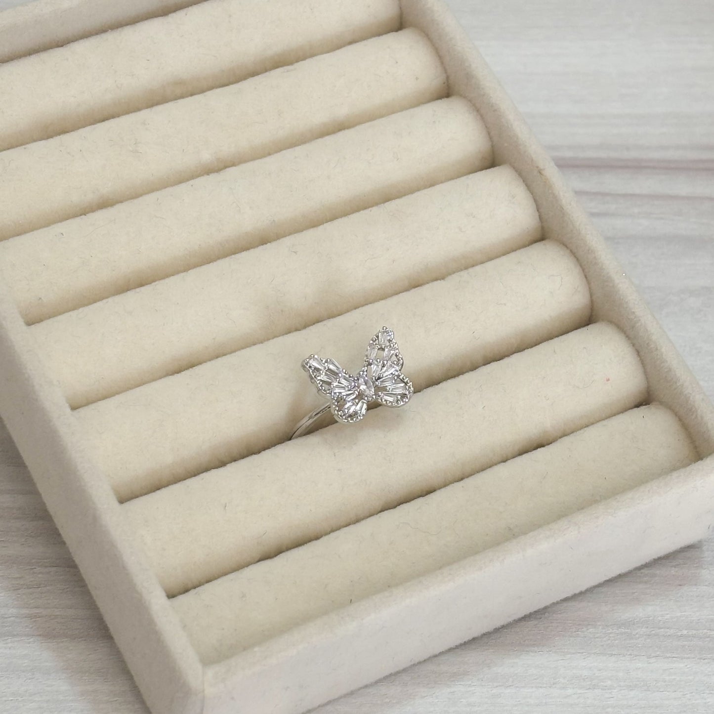 Anillo Mariposa Cristal