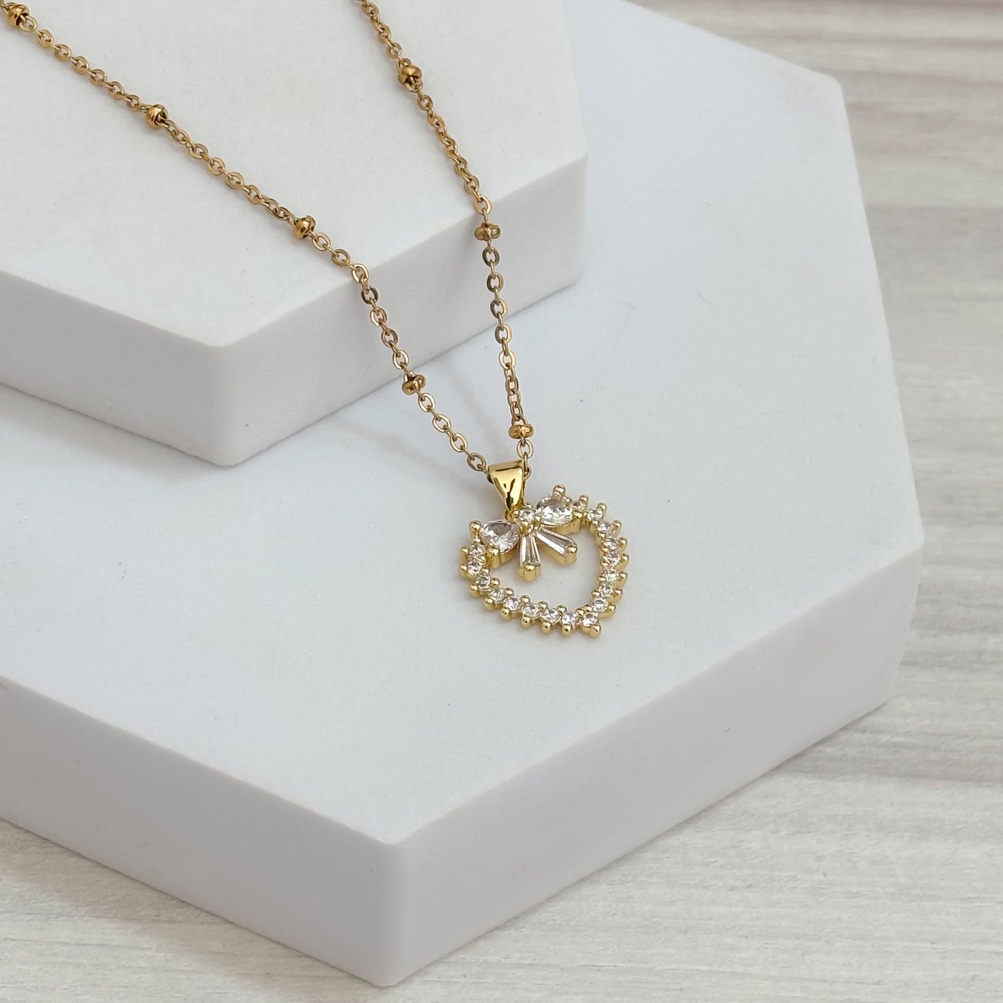 Cadena Corazon Coquette Microcircones