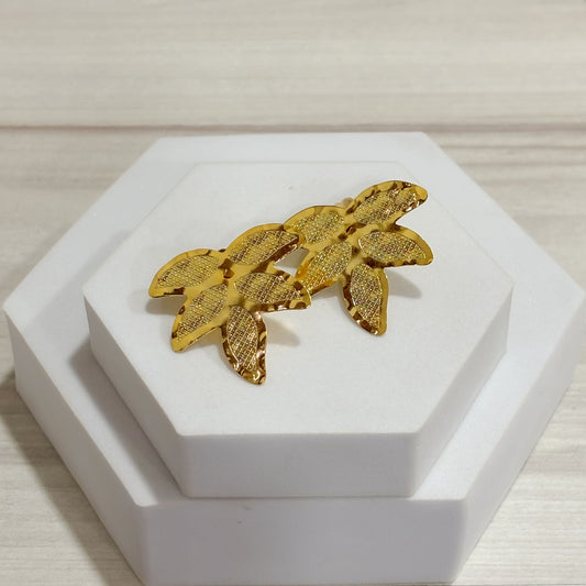 Topos Hoja Borde Espejo Bronce