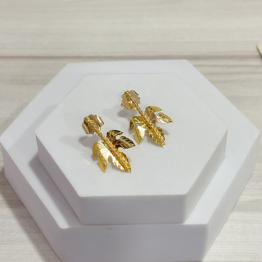 Topos Hoja Tallo Bronce