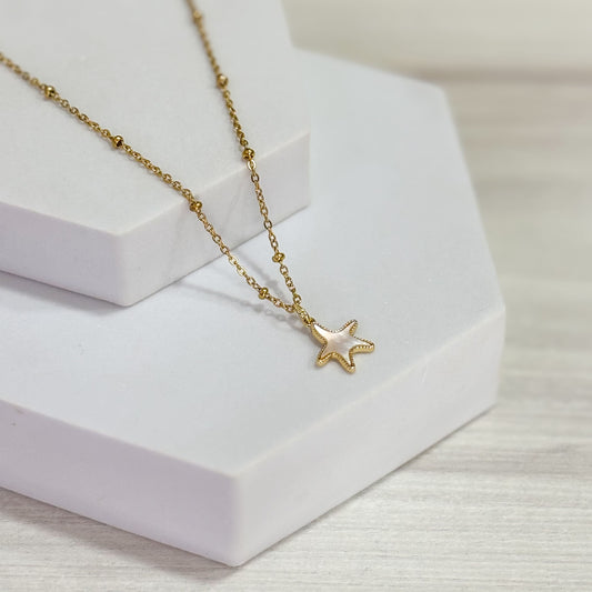 Cadena Estrella Nacar Mini